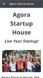 Mobile Screenshot of agorastartuphouse.org